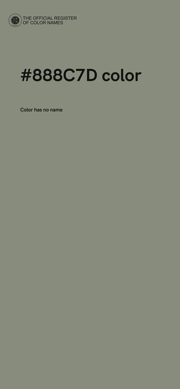 #888C7D color image