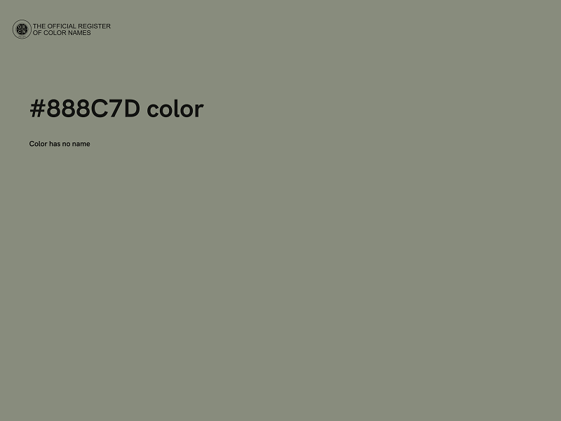 #888C7D color image