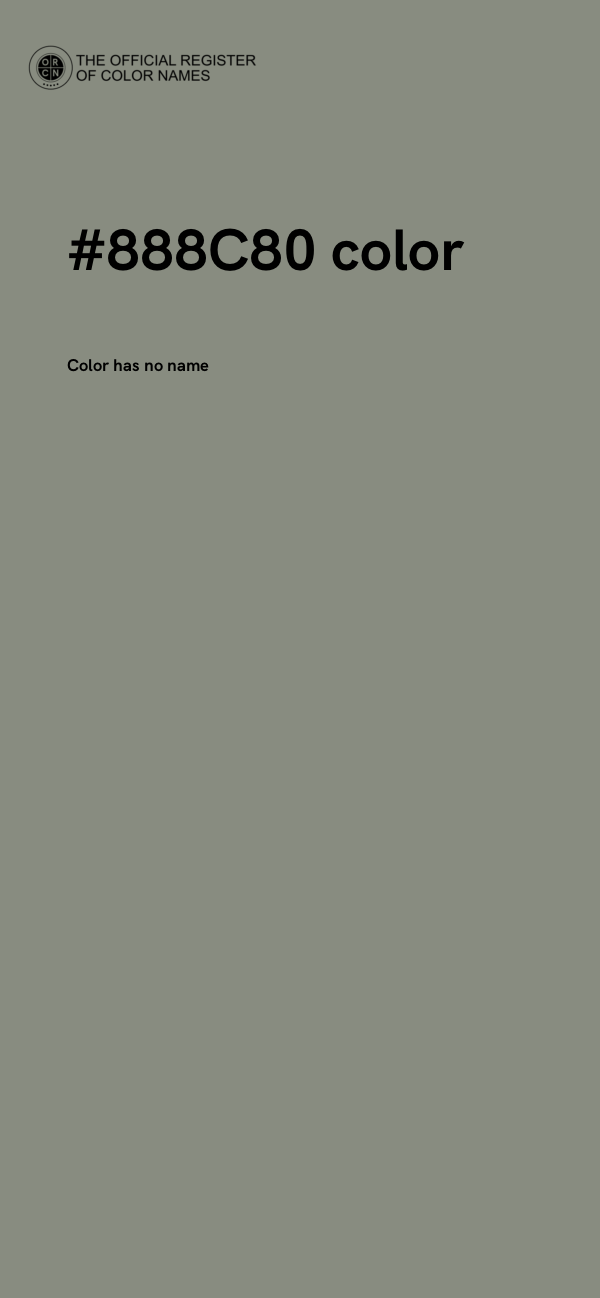 #888C80 color image