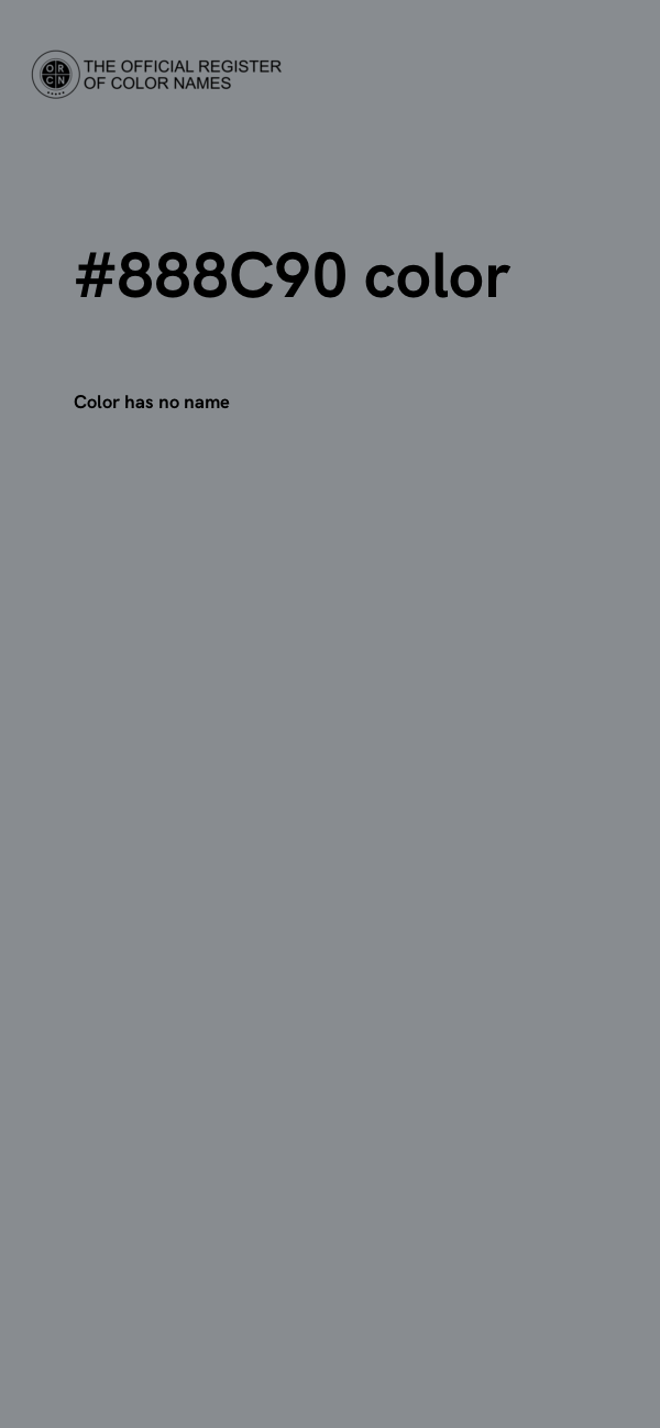 #888C90 color image