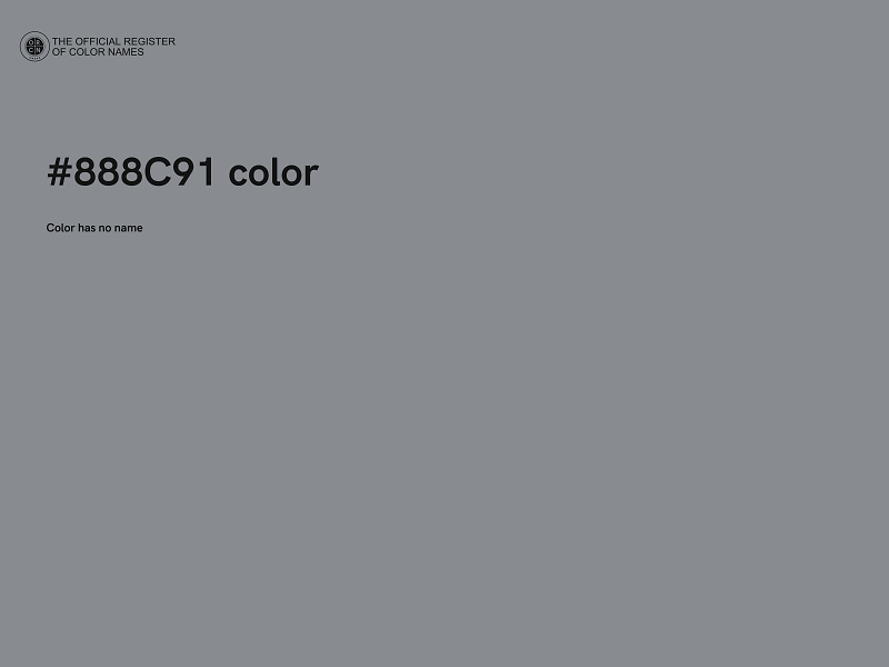 #888C91 color image