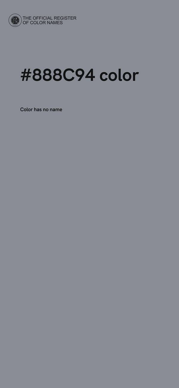 #888C94 color image