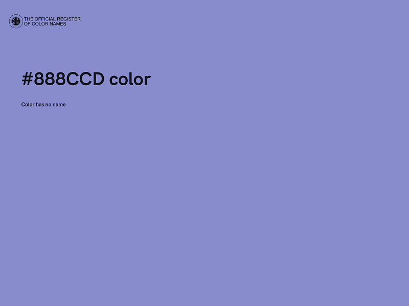 #888CCD color image