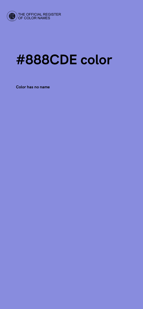 #888CDE color image