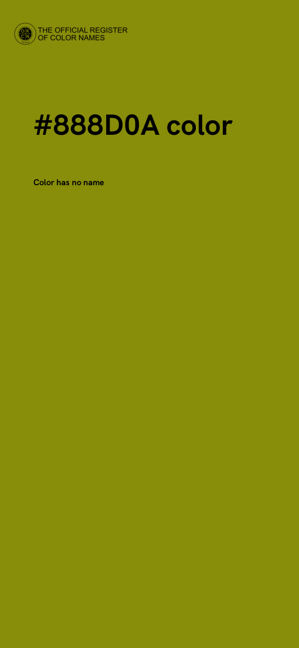 #888D0A color image