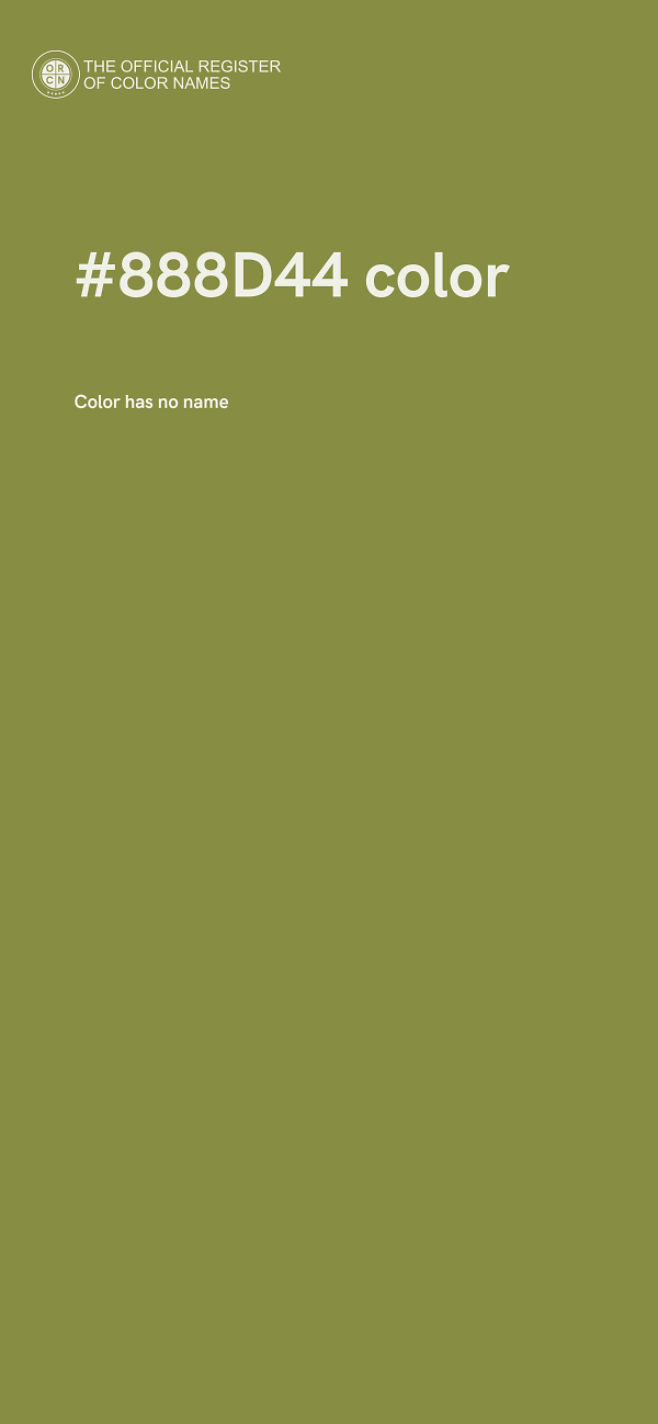 #888D44 color image