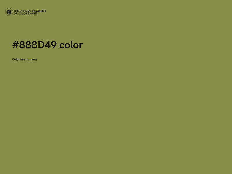 #888D49 color image