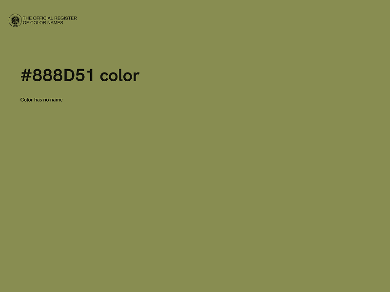 #888D51 color image