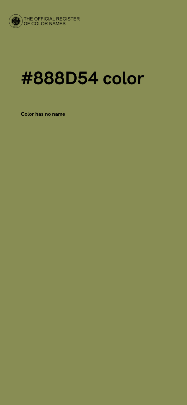 #888D54 color image