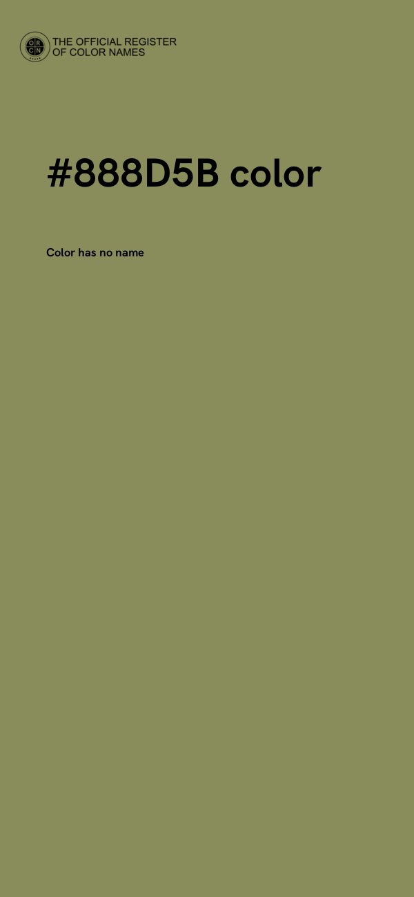 #888D5B color image