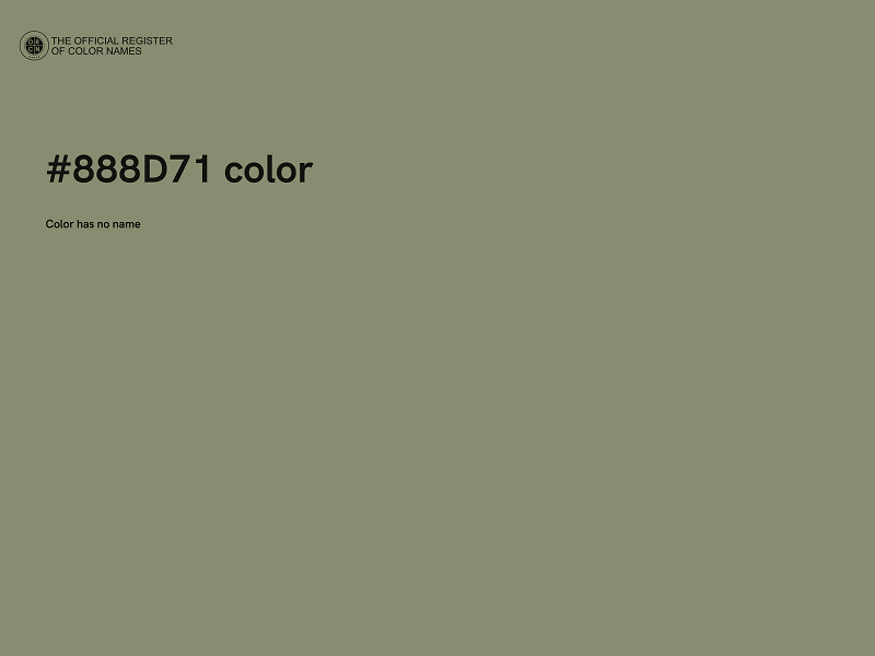 #888D71 color image