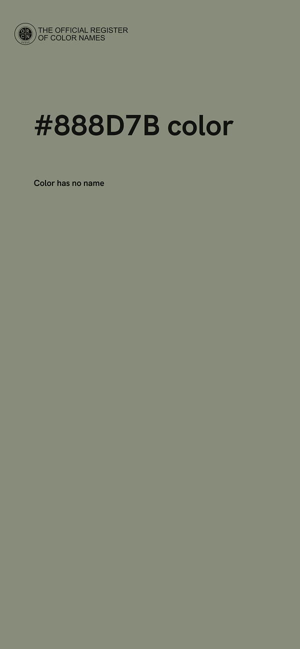 #888D7B color image