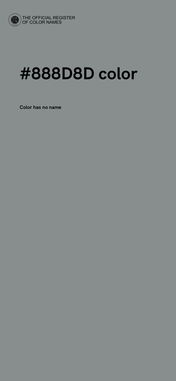 #888D8D color image
