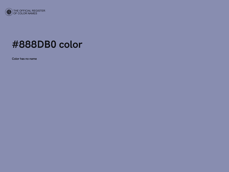 #888DB0 color image
