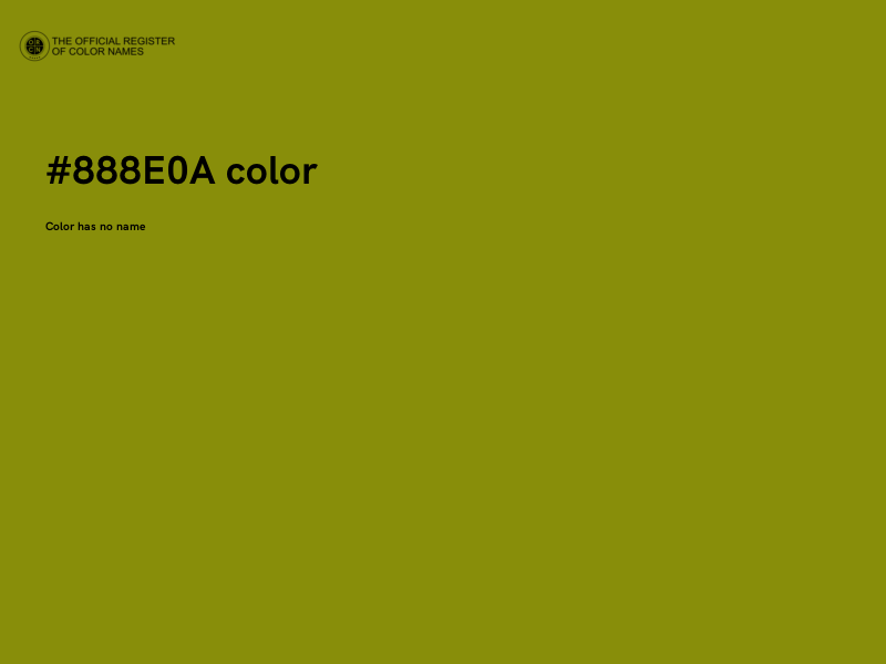 #888E0A color image