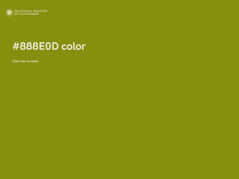 #888E0D color image