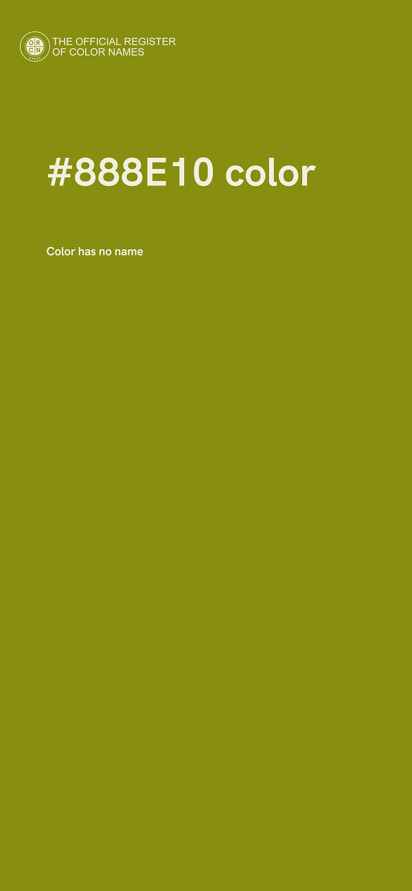 #888E10 color image