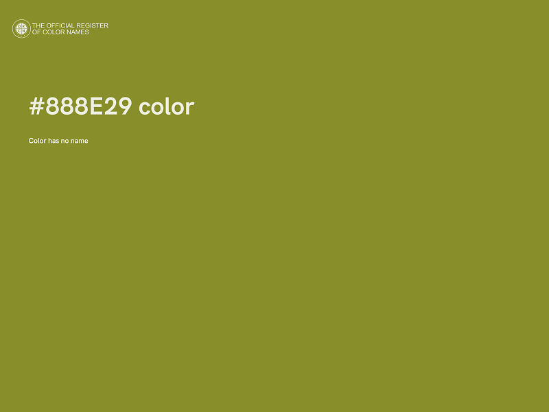 #888E29 color image