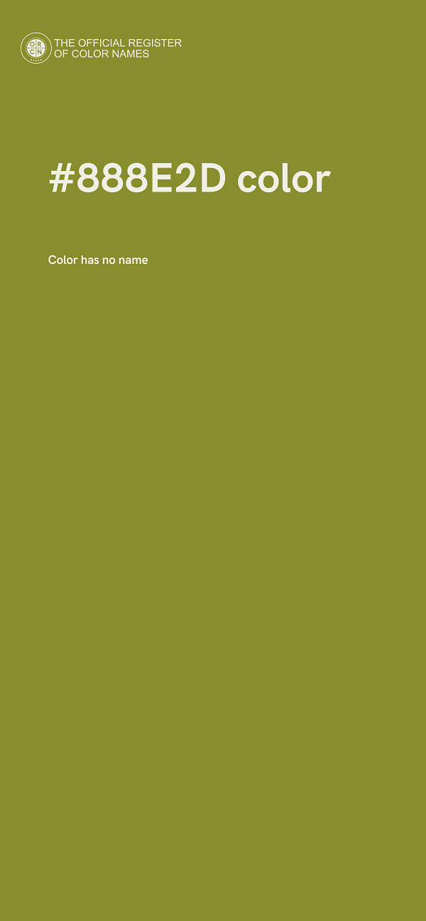 #888E2D color image