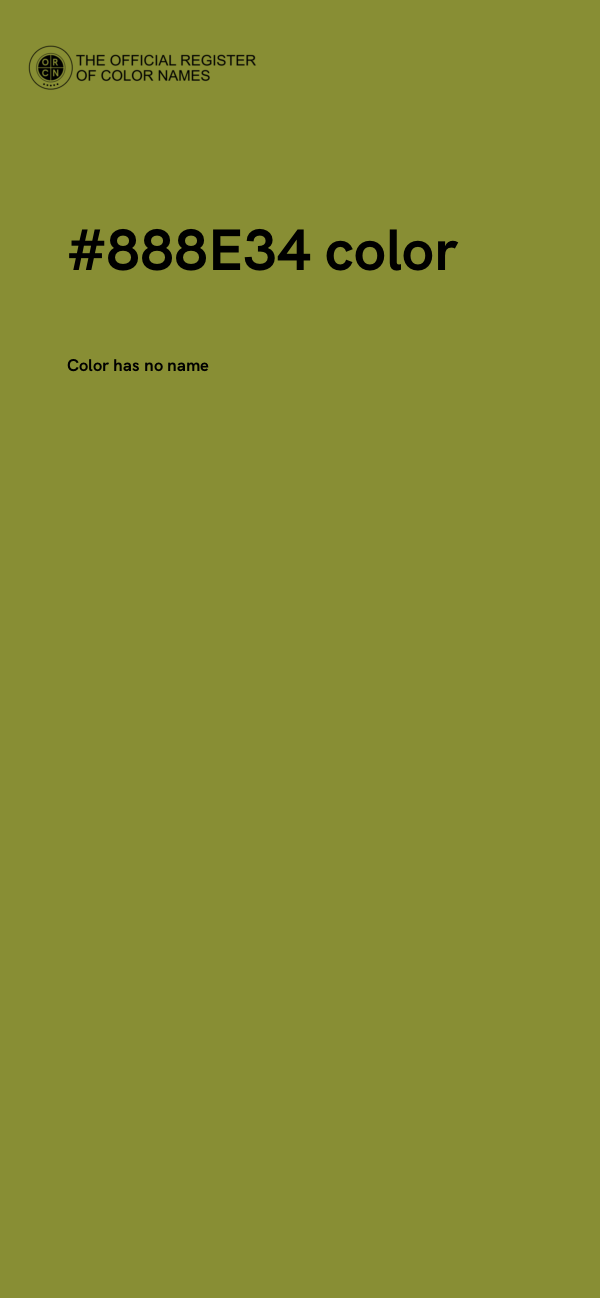 #888E34 color image