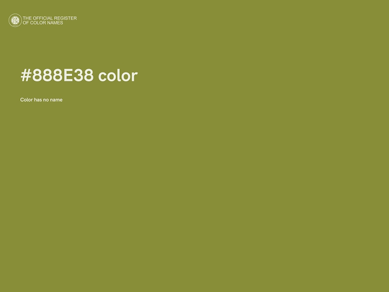 #888E38 color image