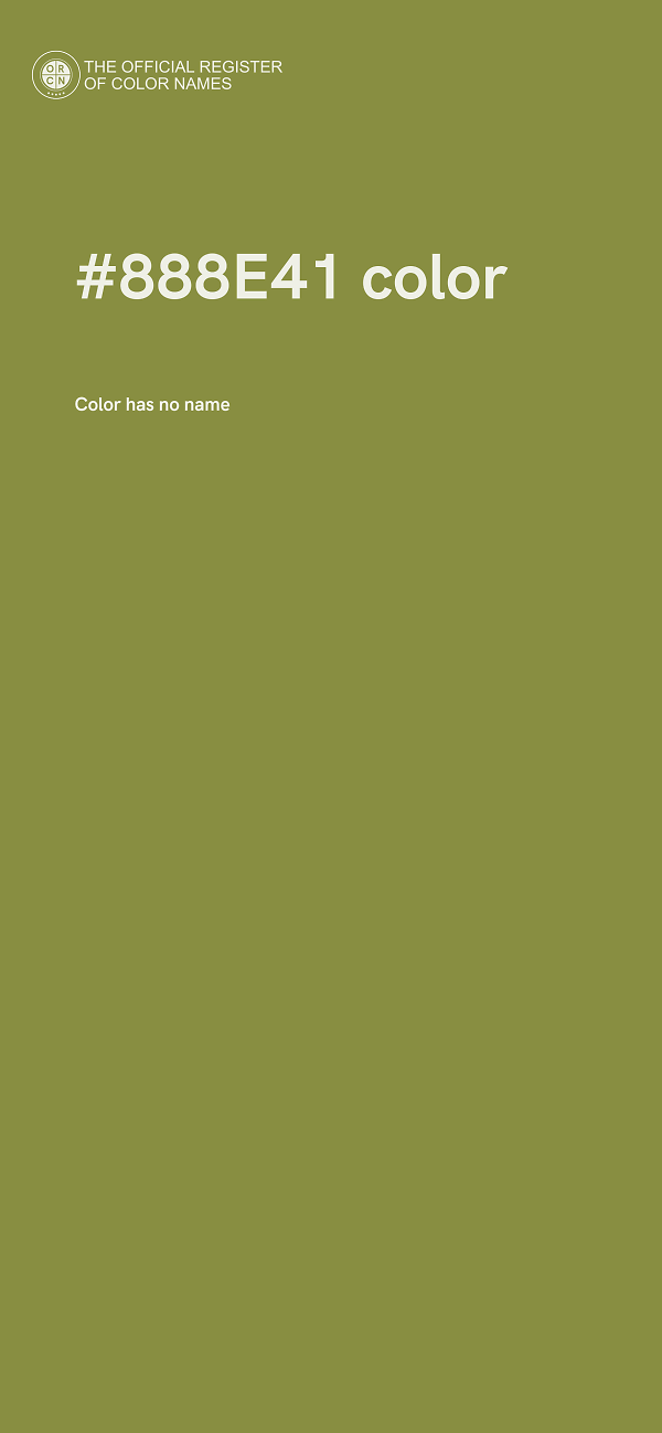 #888E41 color image