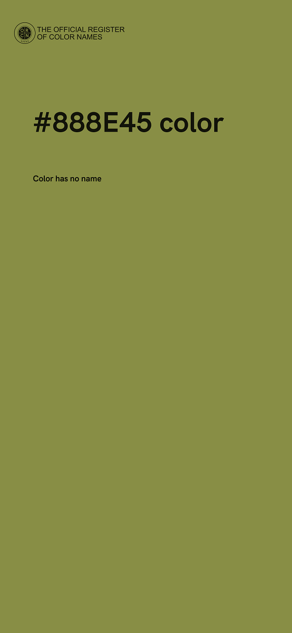 #888E45 color image