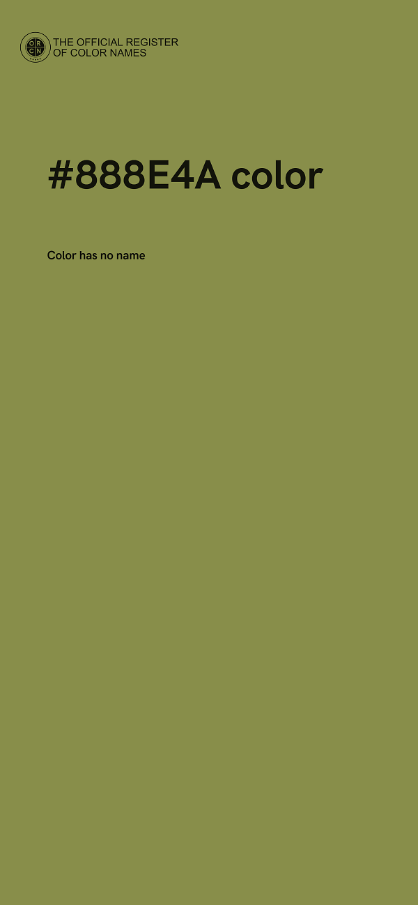 #888E4A color image