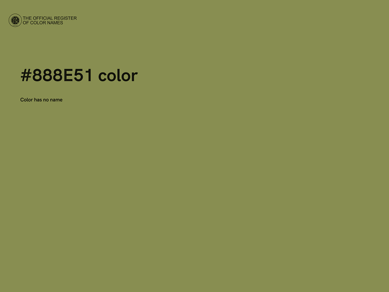 #888E51 color image