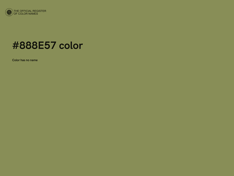 #888E57 color image