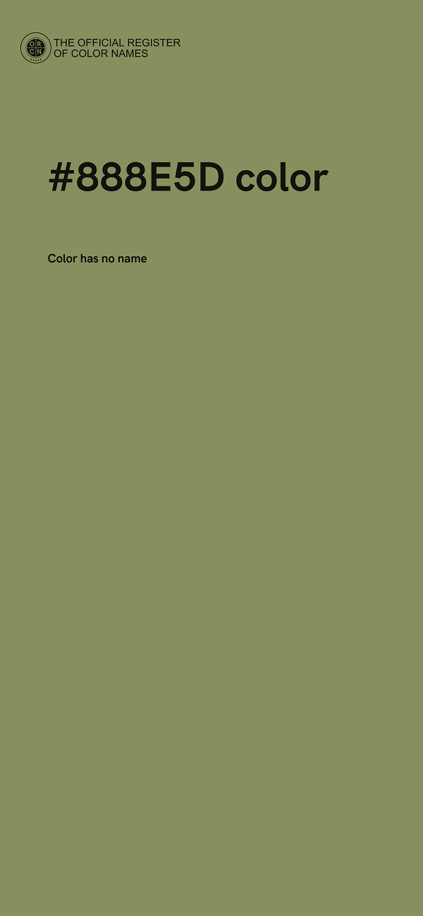 #888E5D color image