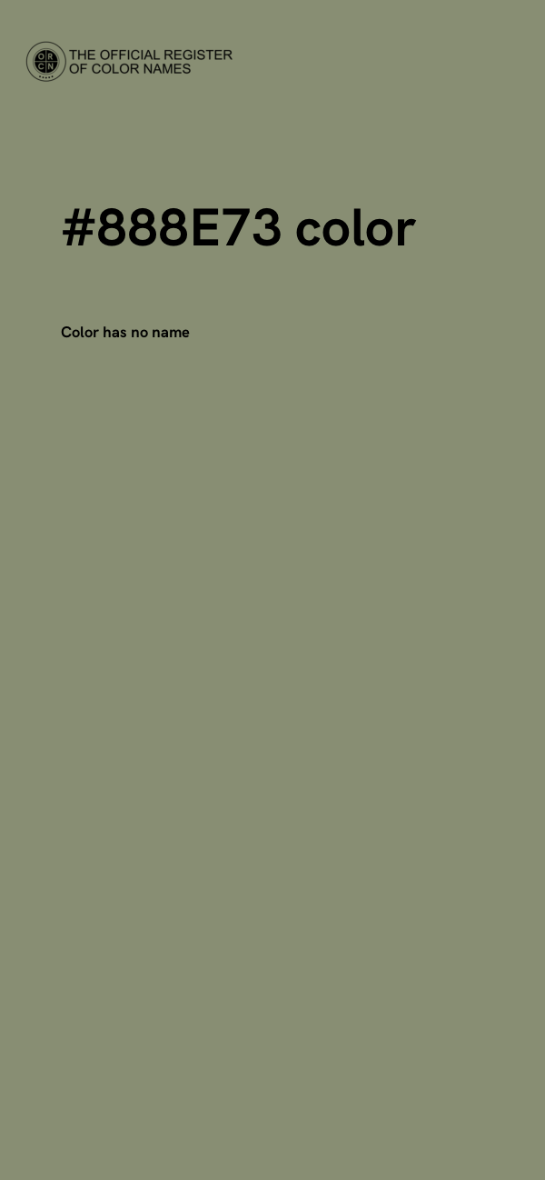 #888E73 color image