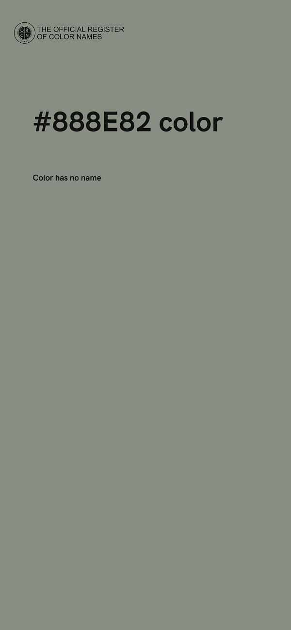 #888E82 color image