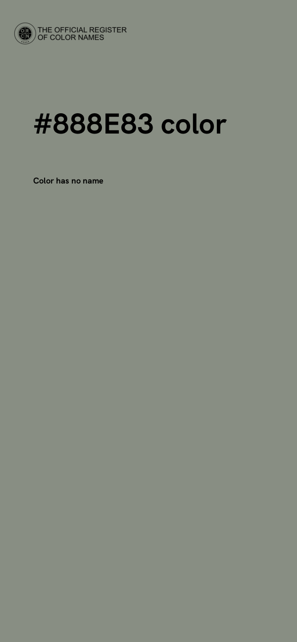 #888E83 color image