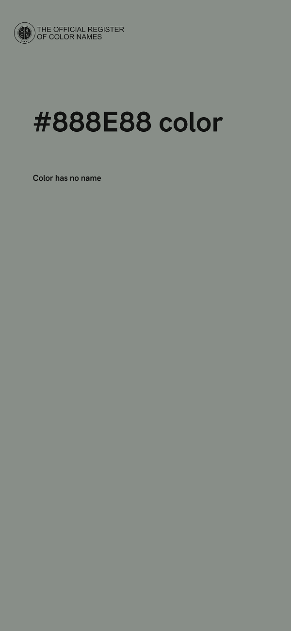 #888E88 color image