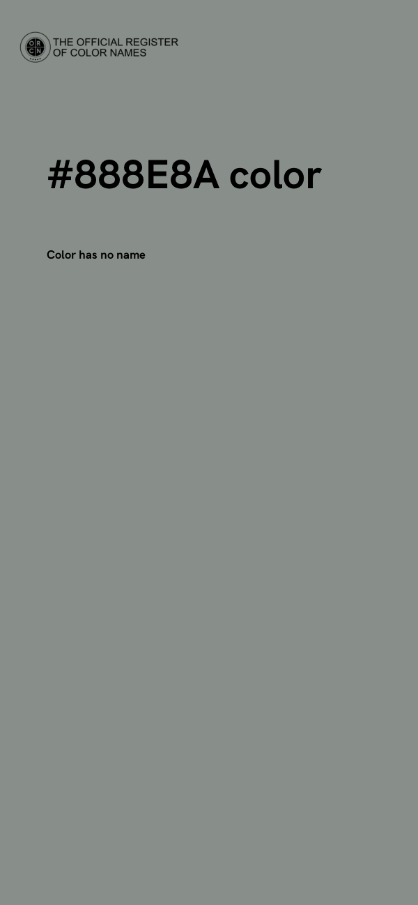 #888E8A color image