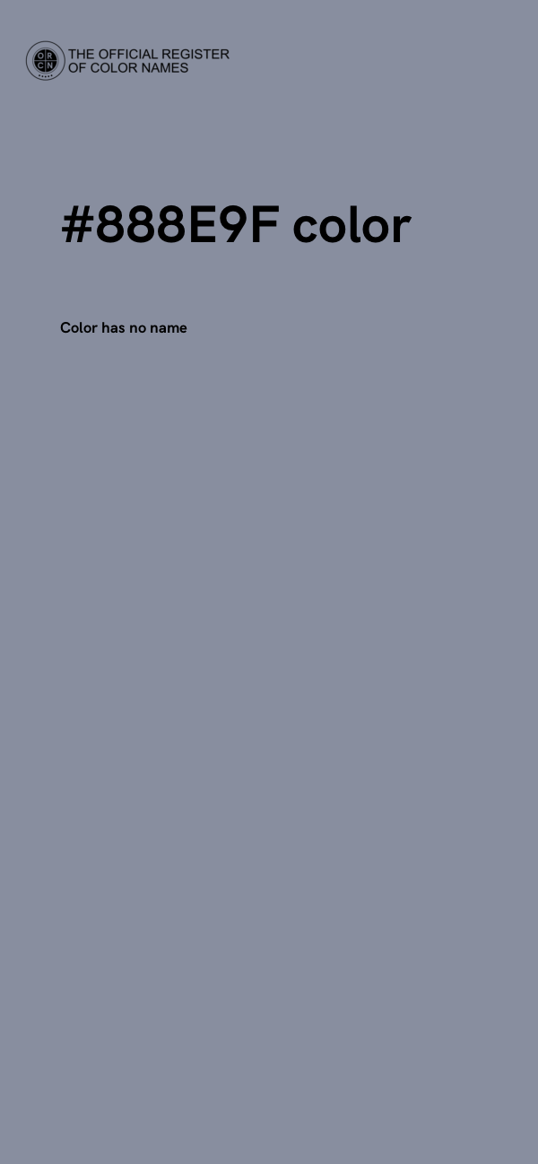 #888E9F color image
