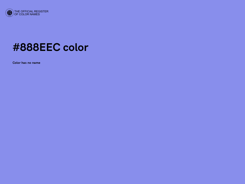 #888EEC color image