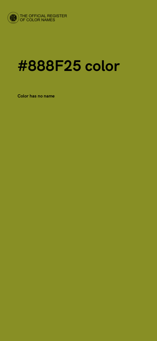 #888F25 color image