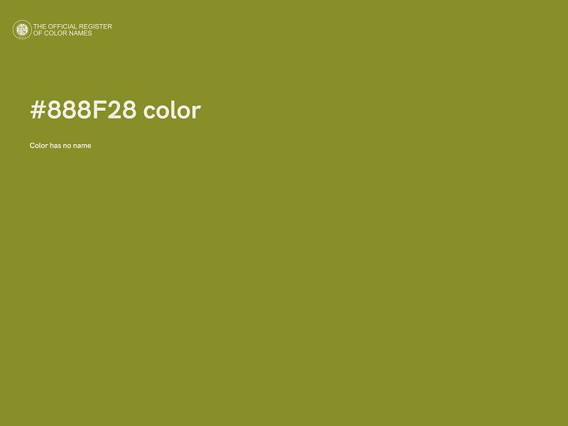 #888F28 color image