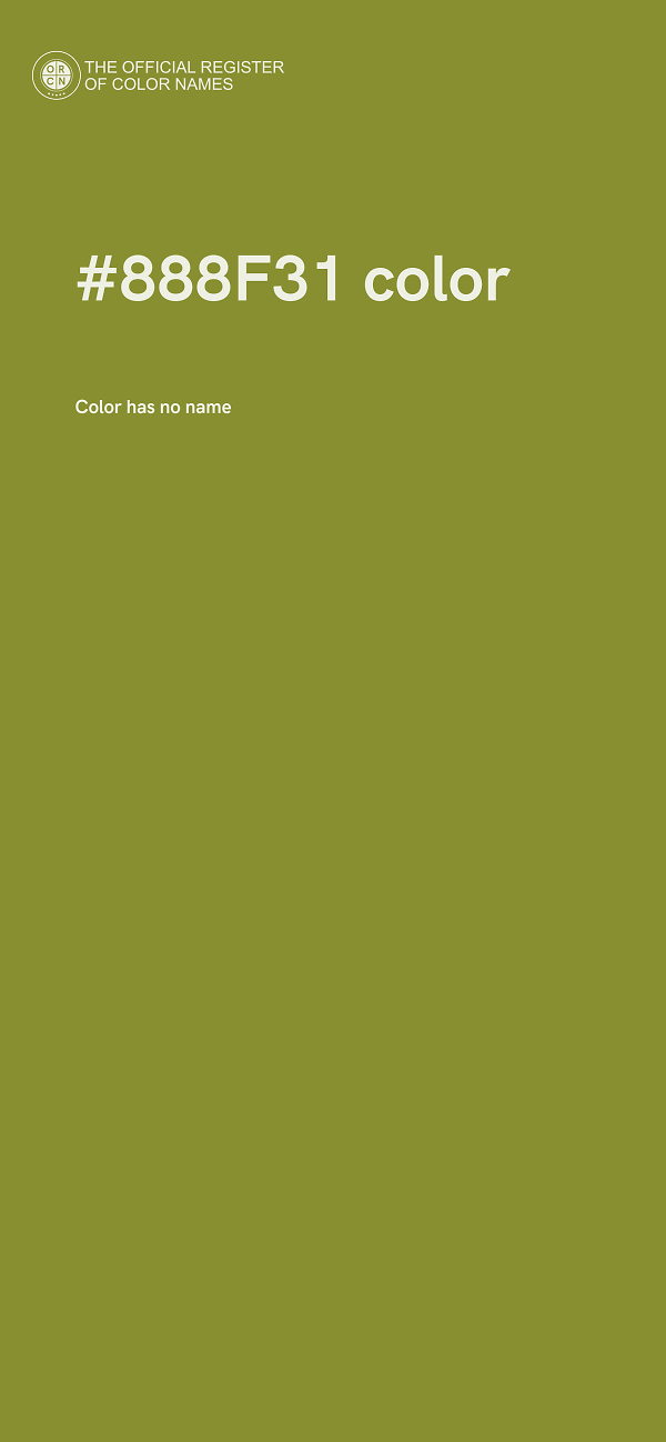 #888F31 color image