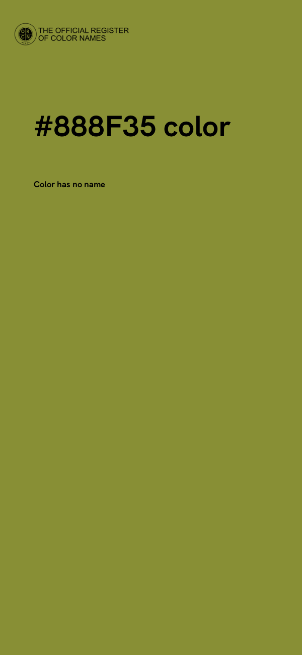 #888F35 color image