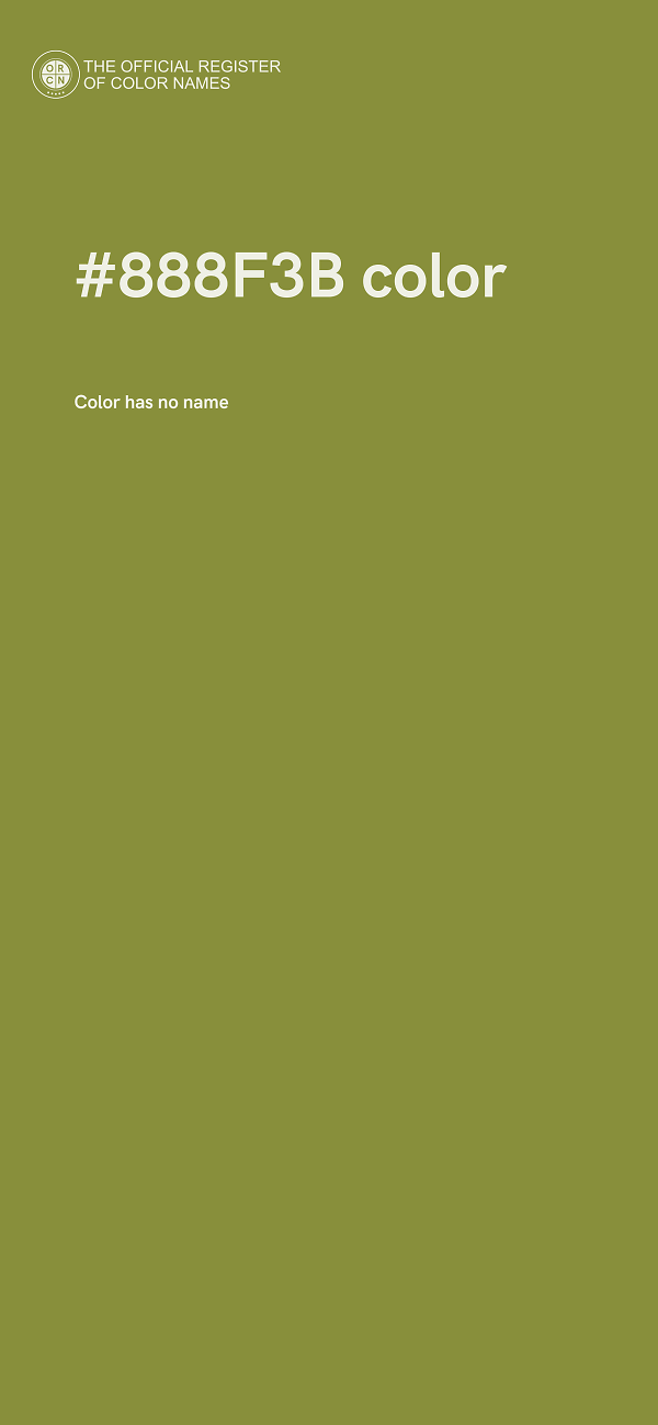 #888F3B color image