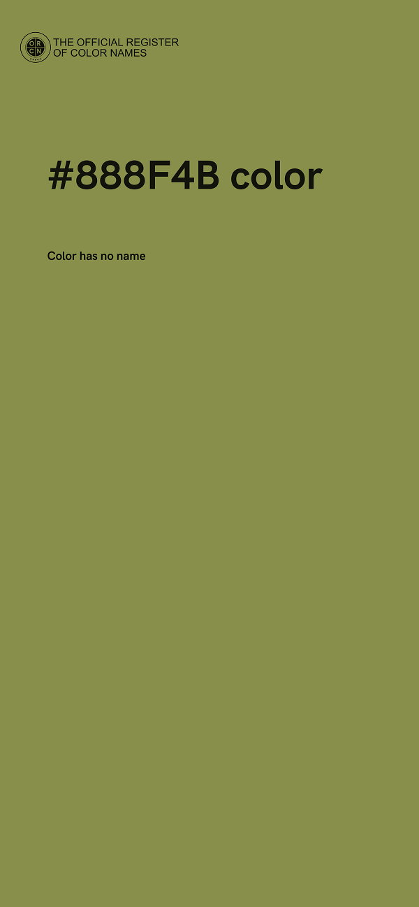#888F4B color image