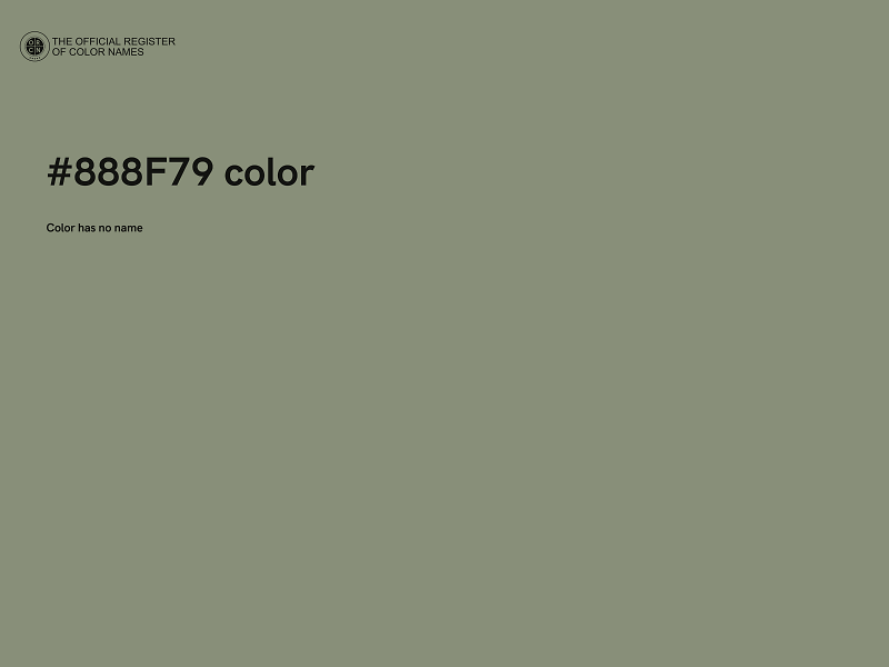 #888F79 color image