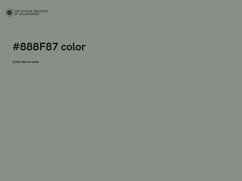 #888F87 color image