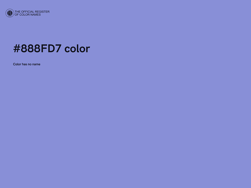 #888FD7 color image