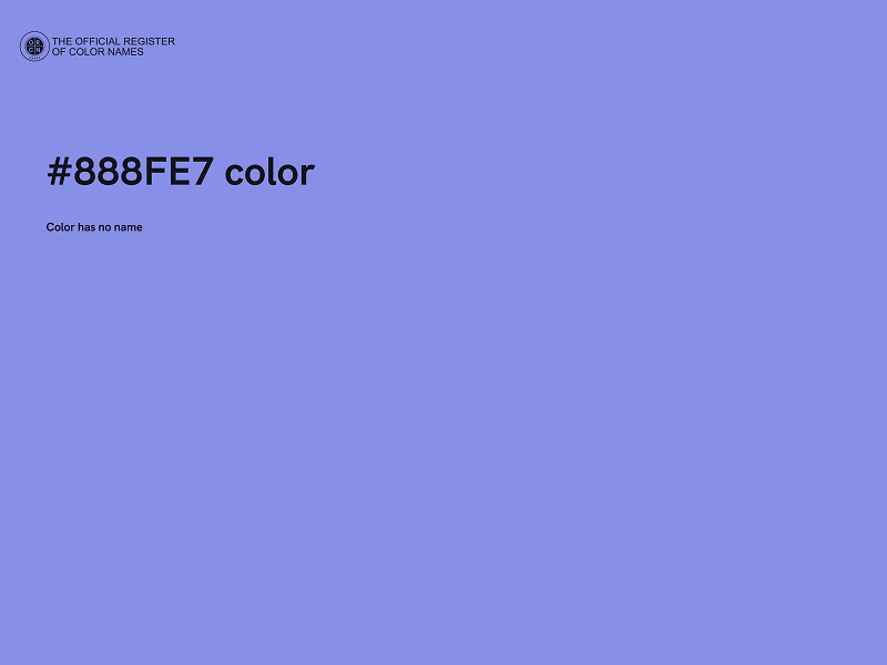 #888FE7 color image