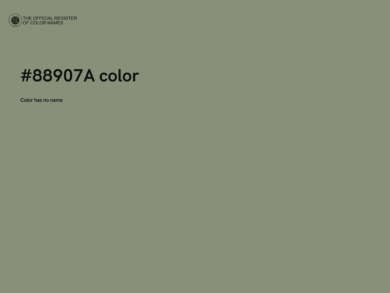 #88907A color image