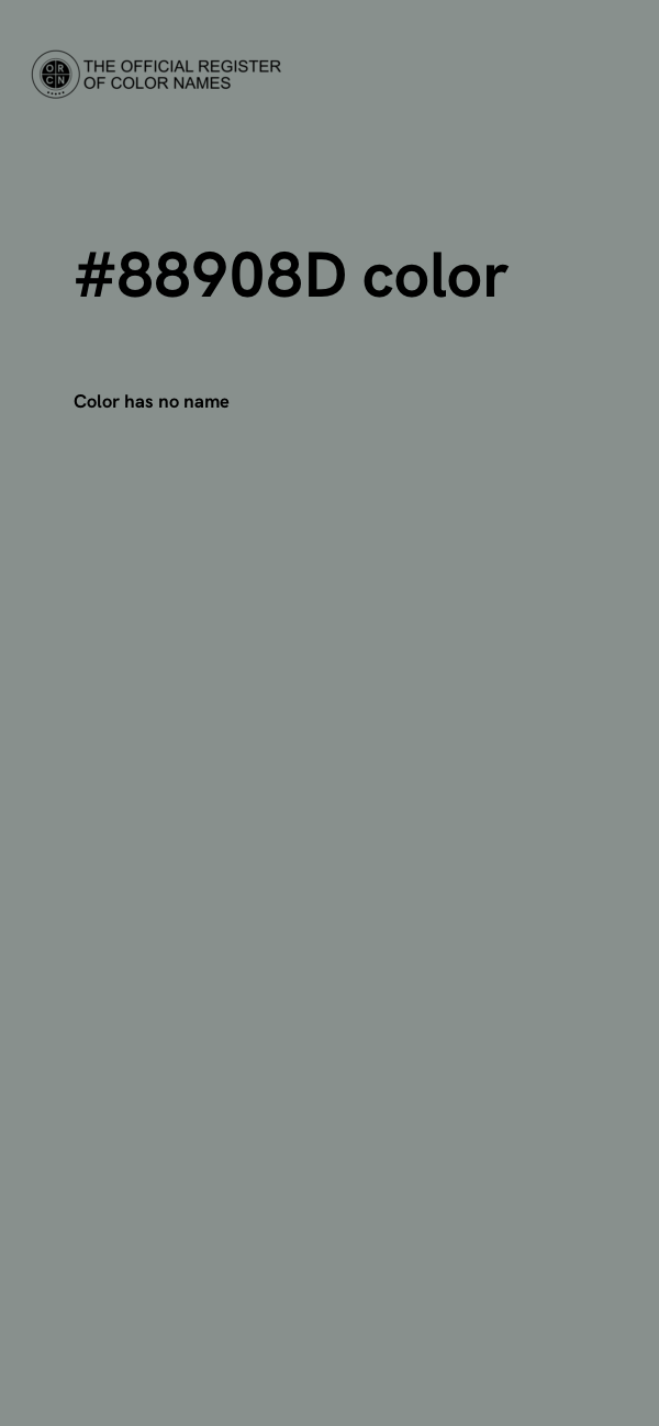 #88908D color image